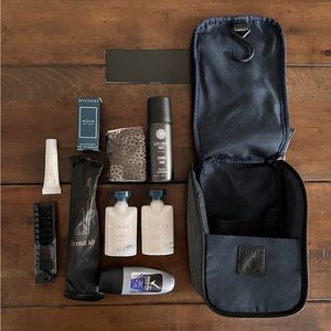 Emirates Business Class Male Amenity Kit w/ Bvlgari Products (New)